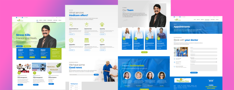 Completed WordPress Project Happiness Clinic